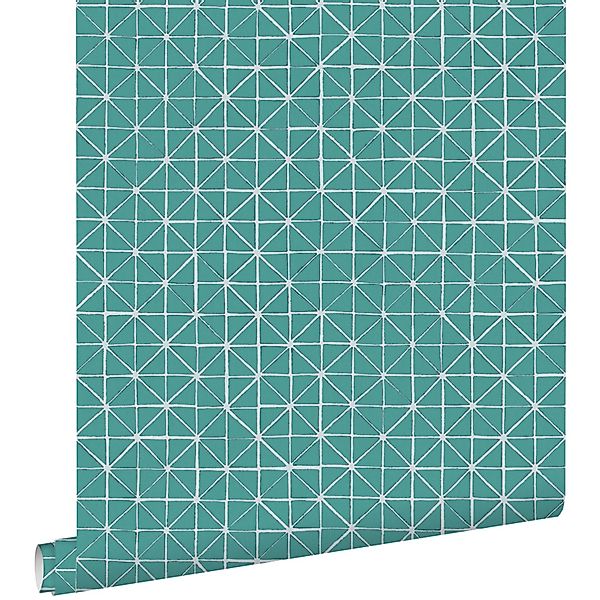 ESTAhome Tapete Geometrische Formen Seegrün 53 Cm X 1005 Cm 148350 günstig online kaufen