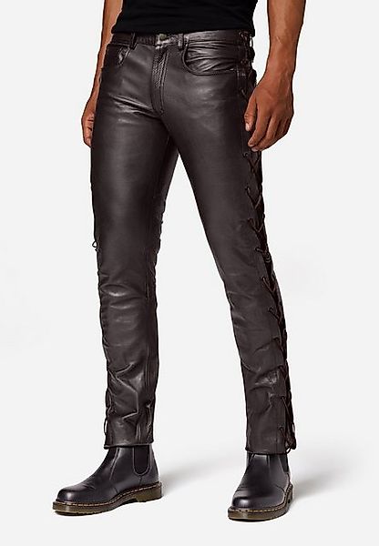 RICANO Lederhose Cow Waxy (geschnürt) Lederhose mit Schnürungen im 5-Pocket günstig online kaufen