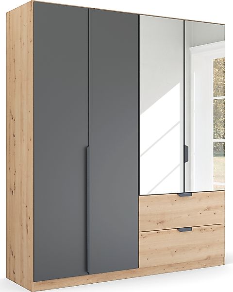rauch Drehtürenschrank »Dark&Wood by Quadra Spin«, im Industrial Style mit günstig online kaufen