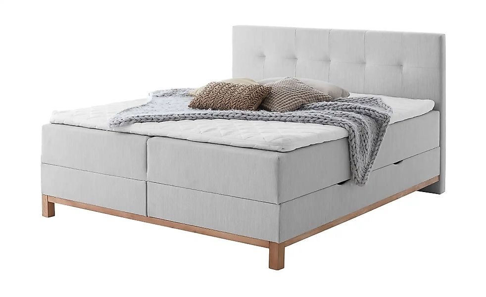 maison bleue Boxspringbett mit Bettkasten Mara ¦ grau ¦ Maße (cm): B: 182 H günstig online kaufen