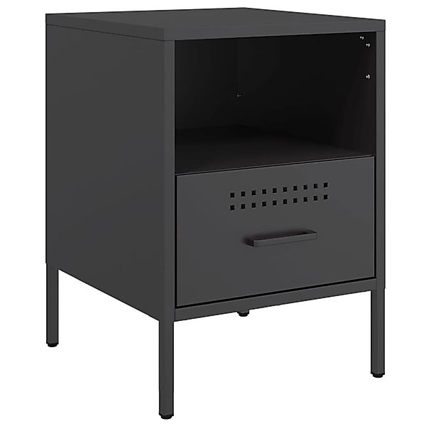 vidaXL Nachttisch Nachttisch Schwarz 36x39x50,5 cm günstig online kaufen