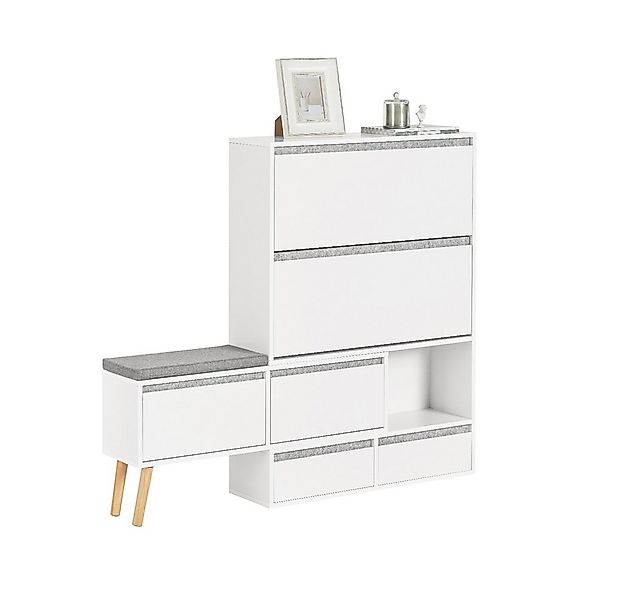 SoBuy Schuhschrank FSR134, Schuhkipper Schuhschrank mit Sitzbank Schuhbank günstig online kaufen