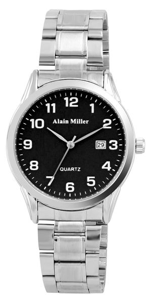 Alain Miller Quarzuhr 2800104 Edelstahlarmband, Datumsanzeige, günstig online kaufen