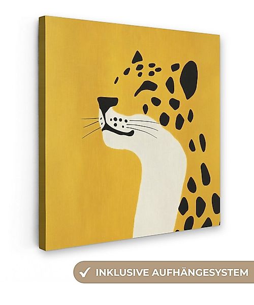 OneMillionCanvasses® Leinwandbild Gepard - Illustration - Gelb, Fotodruck ( günstig online kaufen