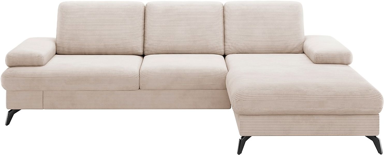sit&more Ecksofa »Morris Jubi L-Form«, inkl. Armteilfunktion und 1 Zierkiss günstig online kaufen