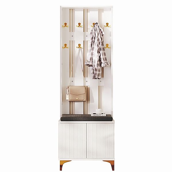 MODFU Garderoben-Set mit Schuhbank, Kleiderhakenbrett, (Kompaktgarderobe, günstig online kaufen