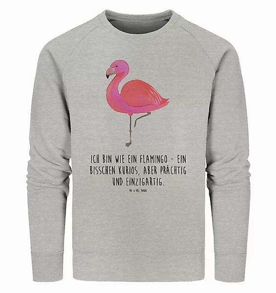 Mr. & Mrs. Panda Longpullover Größe M Flamingo Classic - Heather Grey - Ges günstig online kaufen