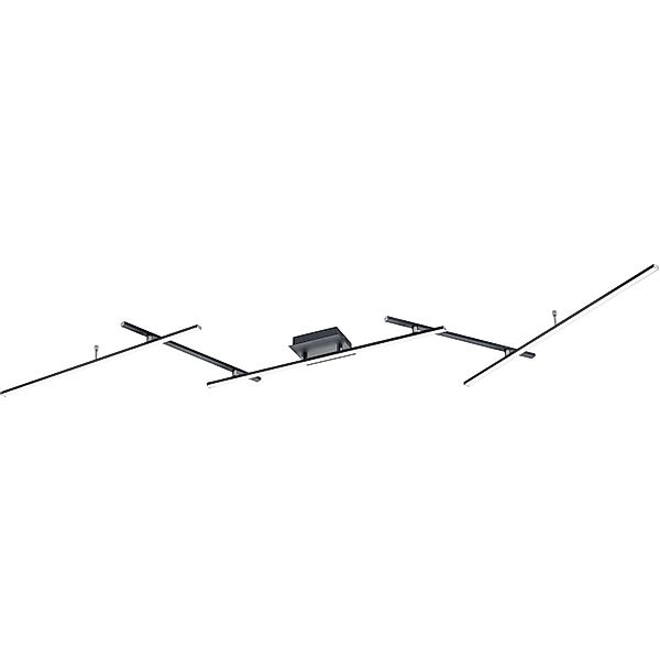 Trio LED-Deckenleuchte Arvin 22W 2600,m Schwarz matt günstig online kaufen