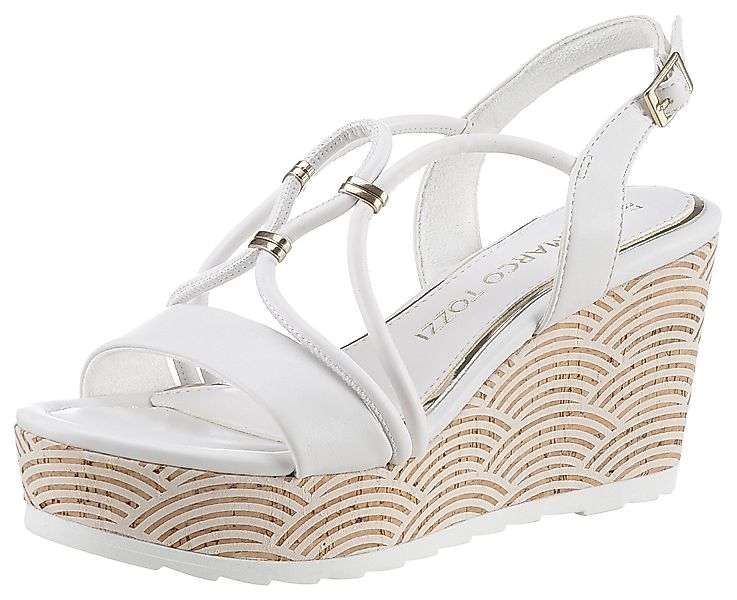 MARCO TOZZI Keilsandalette, Sommerschuh, Sandale, Keilabsatz, günstig online kaufen