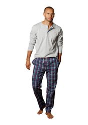 s.Oliver Pyjama 1 Stück, 2 Stk. tlg., Schlafanzug in langer Form mit Knopfl günstig online kaufen