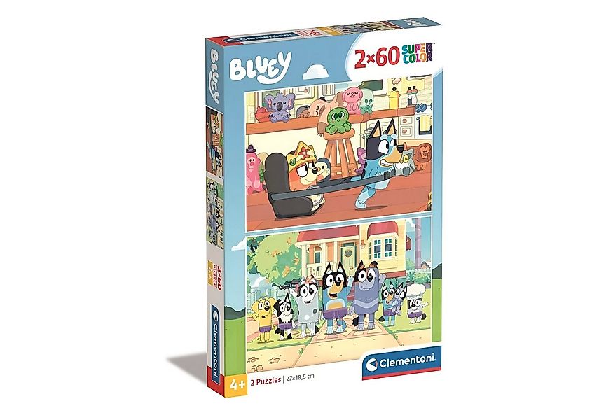Bluey Puzzle Bluey Bingo 2x 60 teiliges Kinder Puzzle Kinderpuzzle, 120 Puz günstig online kaufen