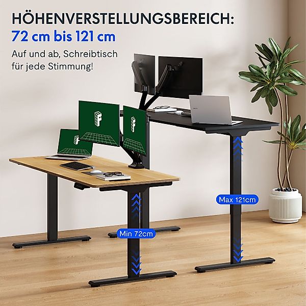 FLEXISPOT Schreibtisch Sitz-Steh-Tisch mit Memory-Funktionen (110X54/140X70 günstig online kaufen