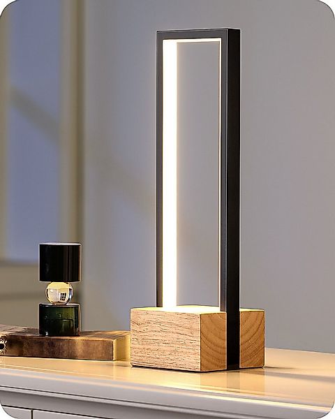 EDISHINE LED Nachttischlampe Touch Dimmbar, LED fest integriert, Tischlampe günstig online kaufen