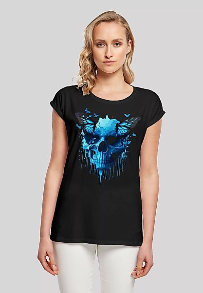 F4NT4STIC T-Shirt "Totenkopf mit Schmetterling" günstig online kaufen