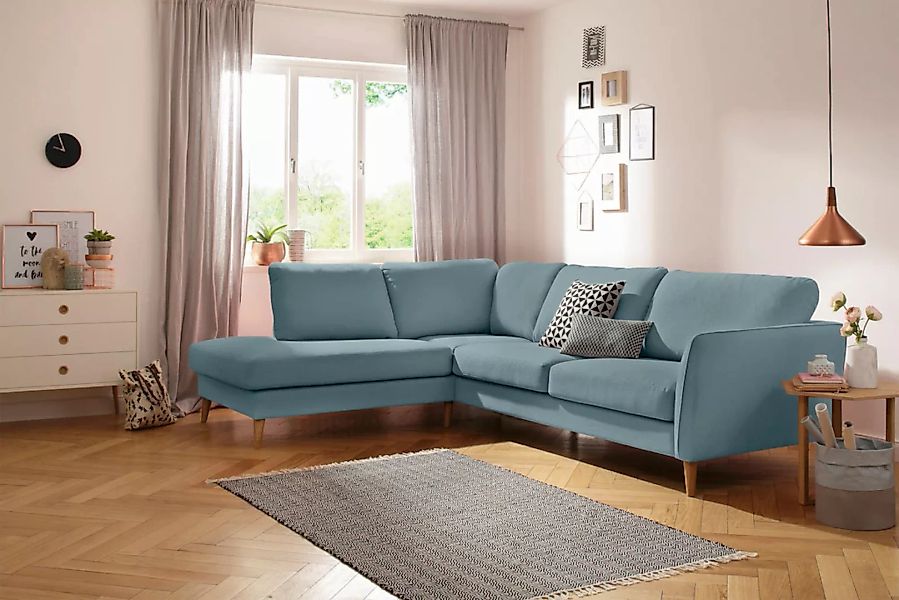 Home affaire Ecksofa "MARSEILLE 278/202 cm, L-Form, Ottom. rechts/links", m günstig online kaufen