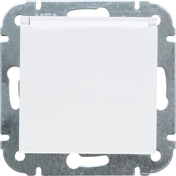 Elektromaterial Schutzkontakt-Steckdose Leonie Weiß mit Abdeckung günstig online kaufen