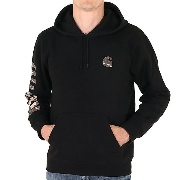 Carhartt WIP Kapuzenpullover Carhartt WIP Hooded Camo Mil Sweat Black günstig online kaufen