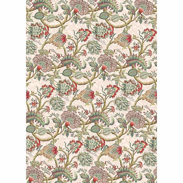 Sanders & Sanders Fototapete Blumen Grün und Rot 200 x 280 cm 611822 günstig online kaufen