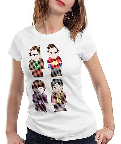 style3 T-Shirt Big Friends Bang Sheldon Serie Penny Pixel 8-Bit the big ban günstig online kaufen