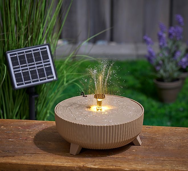 Northpoint Gartenbrunnen Solargartenbrunnen mit LED für günstig online kaufen