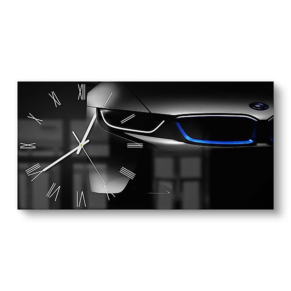 DEQORI Wanduhr 'BMW i8 Frontalaufnahme' (Glas günstig online kaufen