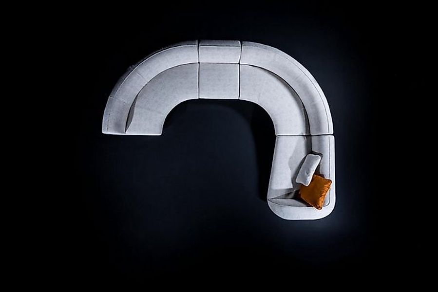 Xlmoebel Ecksofa Eckcouch Wohnzimmer U-Form Design Textil Polster Sofa Wohn günstig online kaufen