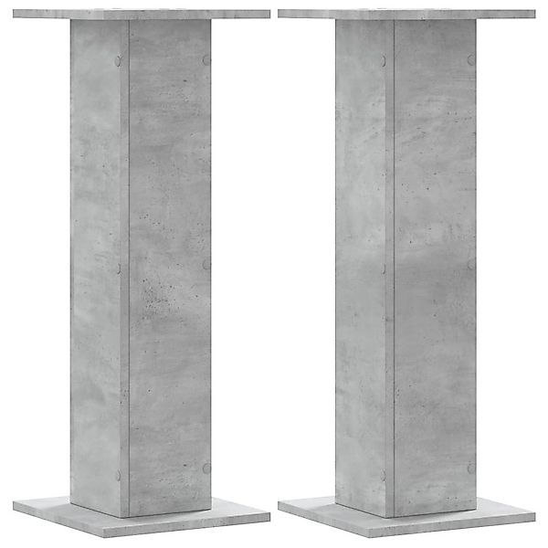 vidaXL Blumenständer Pflanzenständer 2 Stk. Betongrau günstig online kaufen