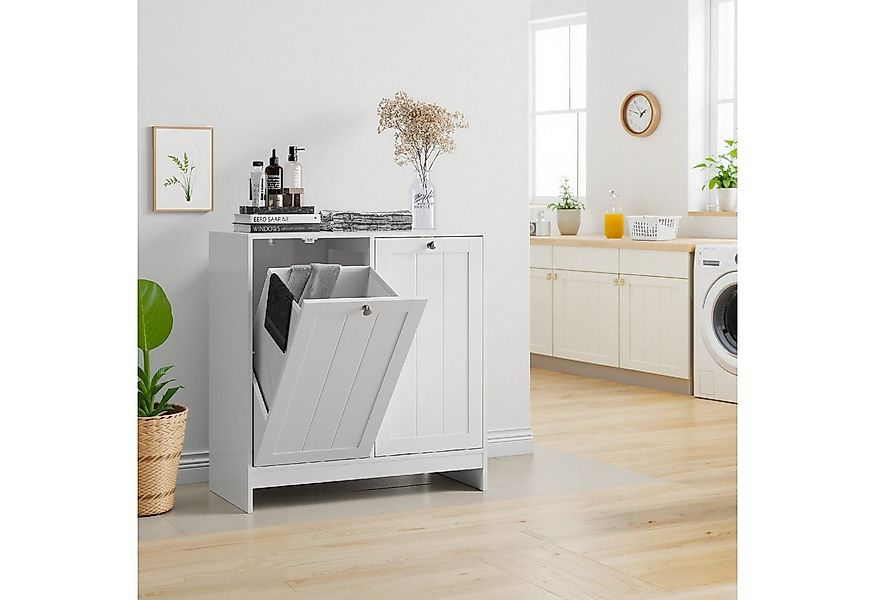 Semiocthome Wäschekorb Kippbarer Wäschekorb mit herausnehmbarem Korb, verst günstig online kaufen