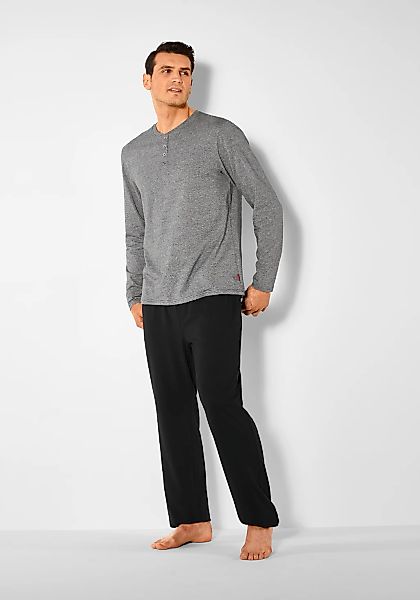 s.Oliver Pyjama 1 Stück, 2 Schlafanzug mit Knopfleiste günstig online kaufen