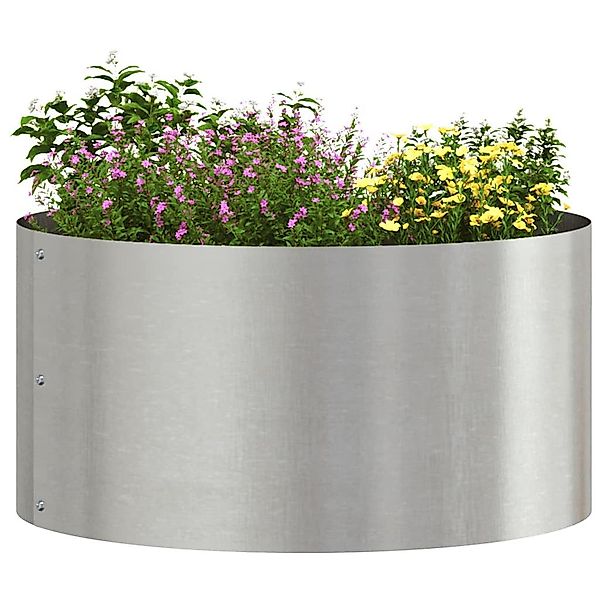 vidaXL Blumentopf Garten 5 pcs Silber günstig online kaufen