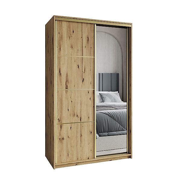 Masseno Schwebetürenschrank VARO Kleiderschrank mit Spiegel günstig online kaufen
