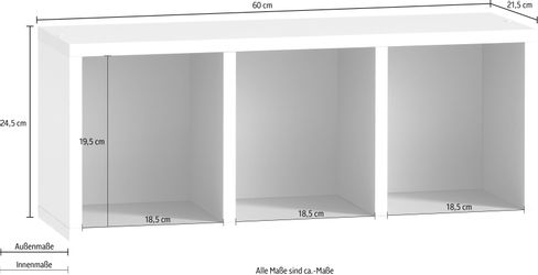 Schildmeyer Wandregal Bjarne, Breite 60,2 cm günstig online kaufen