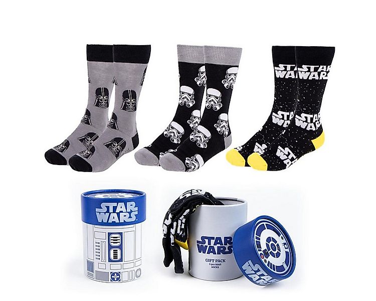 Cerda Socken Star Wars Socken Männer 3 Paar Baumwoll-Mix Elastisch Alltag 3 günstig online kaufen
