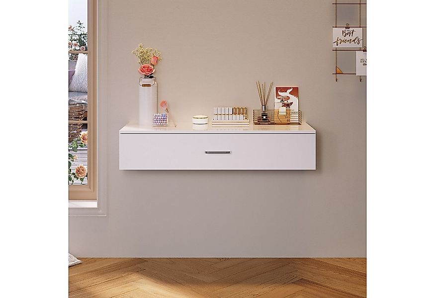 SONNI Schminktisch Weißer Schminktisch,Schreibtische, wandmontierte Tische günstig online kaufen