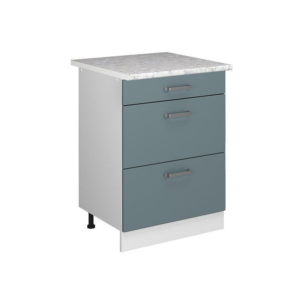 Vicco Unterschrank R-Line, Blau-Grau/Weiß, 60 cm günstig online kaufen