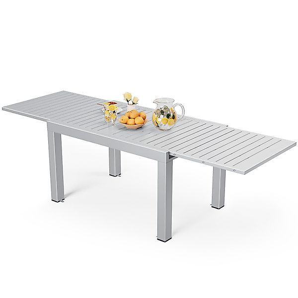 HOMALL Gartentisch Aluminium Esstisch für 6 günstig online kaufen