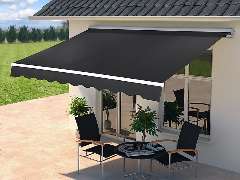 KONIFERA Halbkassettenmarkise Breite: 500 cm, Ausfall: günstig online kaufen