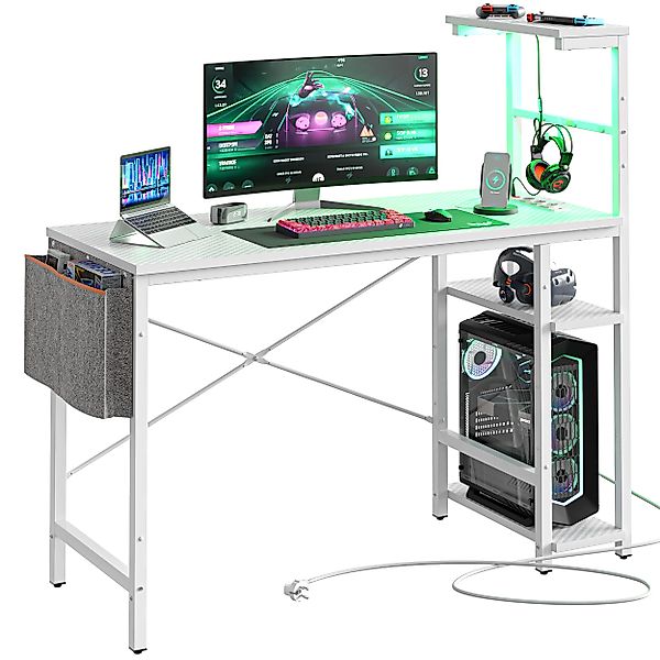 Bestier Computertisch Gamingtisch, Computertisch mit LED günstig online kaufen