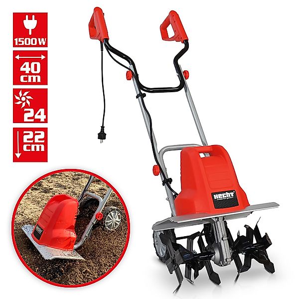 Hecht Elektromotorhacke Gartenfräse 1500 W 24 günstig online kaufen