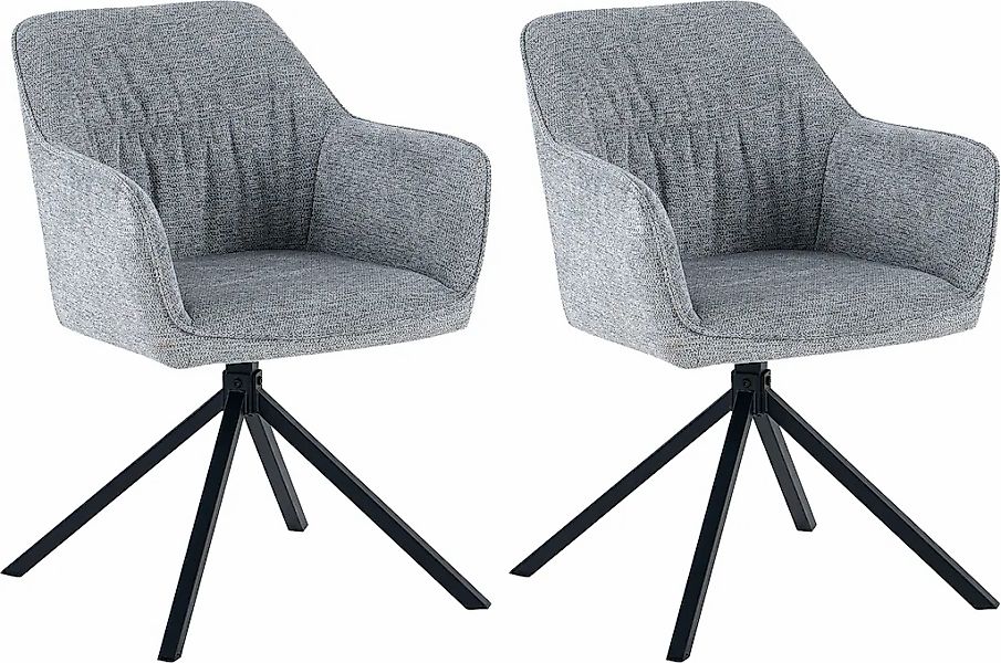 OTTO home Esszimmerstuhl "Turin" (Set) 2 Stk.moderner Stuhl, 360 Grad drehb günstig online kaufen