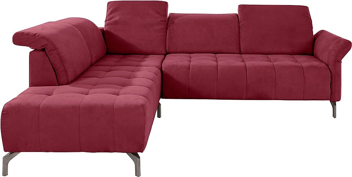 INOSIGN Ecksofa »Fresh L-Form«, Federkern, wahlweise Kopfteilverstellung un günstig online kaufen
