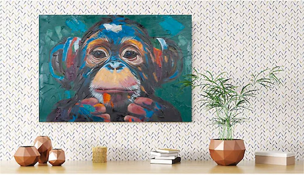 GILDE Leinwandbild »Bild rechteckig Ape mehrfarbig H. 70 cm«, (1 St.) günstig online kaufen