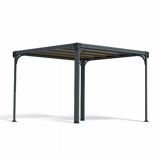 Canopia Gartenpavillon Milano 3.1 x 3.1 Anthrazit günstig online kaufen