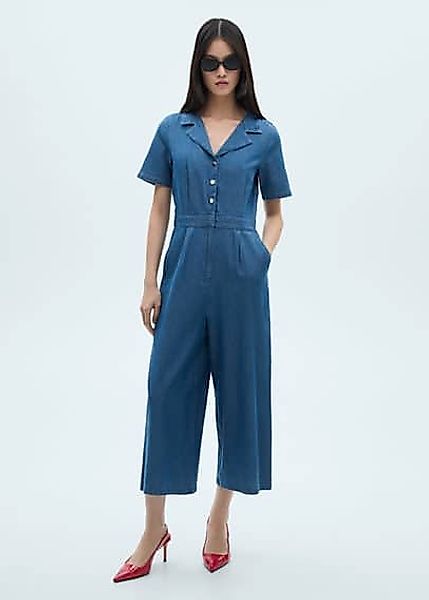 Kurzarm-Jumpsuit aus Jeans günstig online kaufen