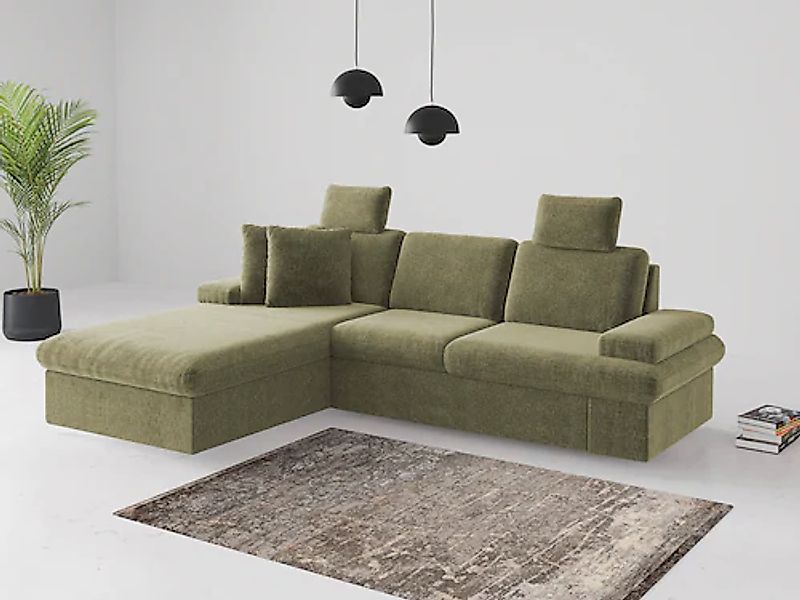 sit&more Ecksofa »Moreno«, mit Armteilverstellung,wahlweise mit Bettfunktio günstig online kaufen