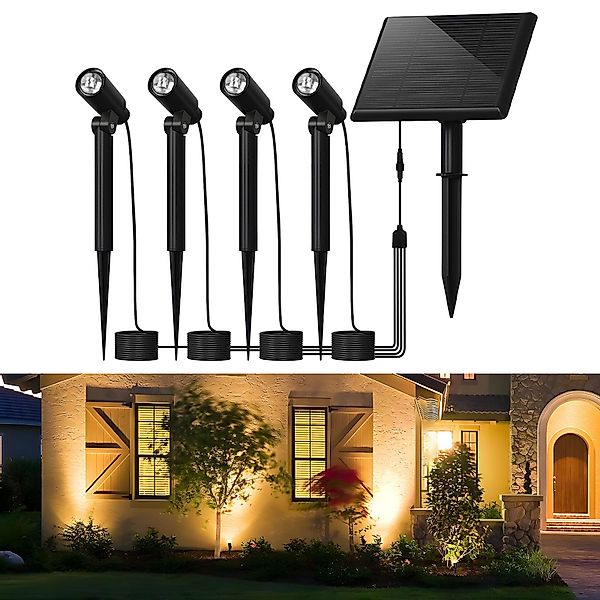 Nettlife LED Gartenleuchte Außen Solarlampen Warmweiß günstig online kaufen