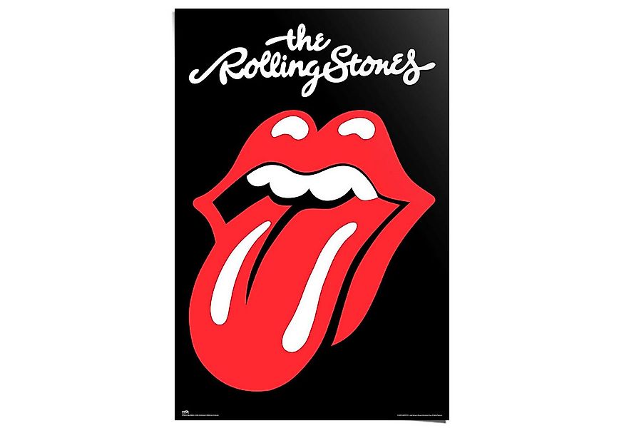 Reinders! Poster Rolling Stones, Hobbyraum - Schwarz - 150 gr. Papier - Mus günstig online kaufen