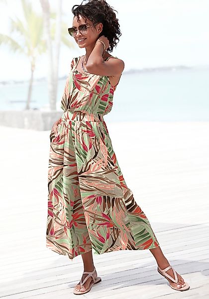 Vivance 7/8-Overall aus gekreppter Viskose, Jumpsuit günstig online kaufen