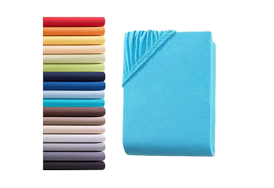 Hometex Premium Textiles Spannbettlaken Jersey Spannbettlaken 100% Baumwoll günstig online kaufen