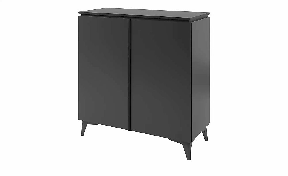 Finori Schuhschrank Kommode Sideboard Bertrix, Schiefer dunkel / Anthrazit, günstig online kaufen